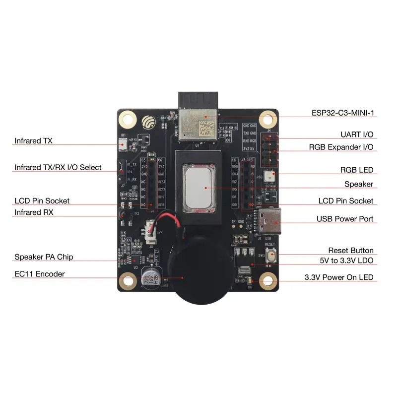 Esp32 C3 - ESP32-C3-LCDkit Development Board 1.28-inch SPI LCD