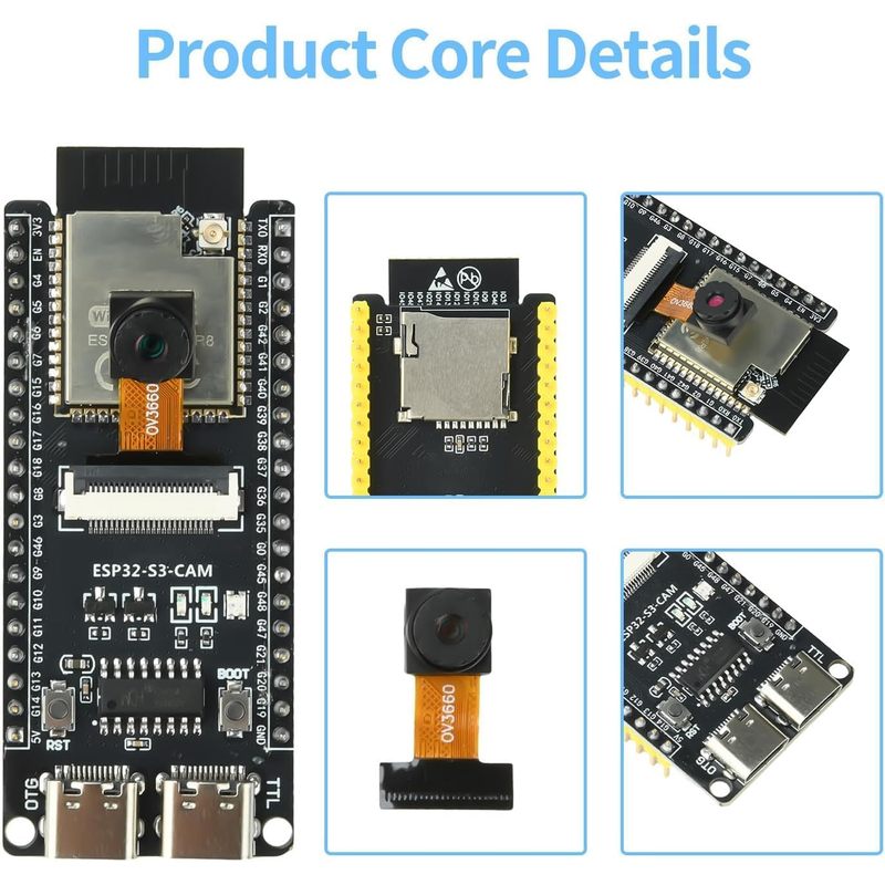 ESP32-S3-CAM Board With OV3660 - Esp32 Wifi Bluetooth Module ulasan dan harga