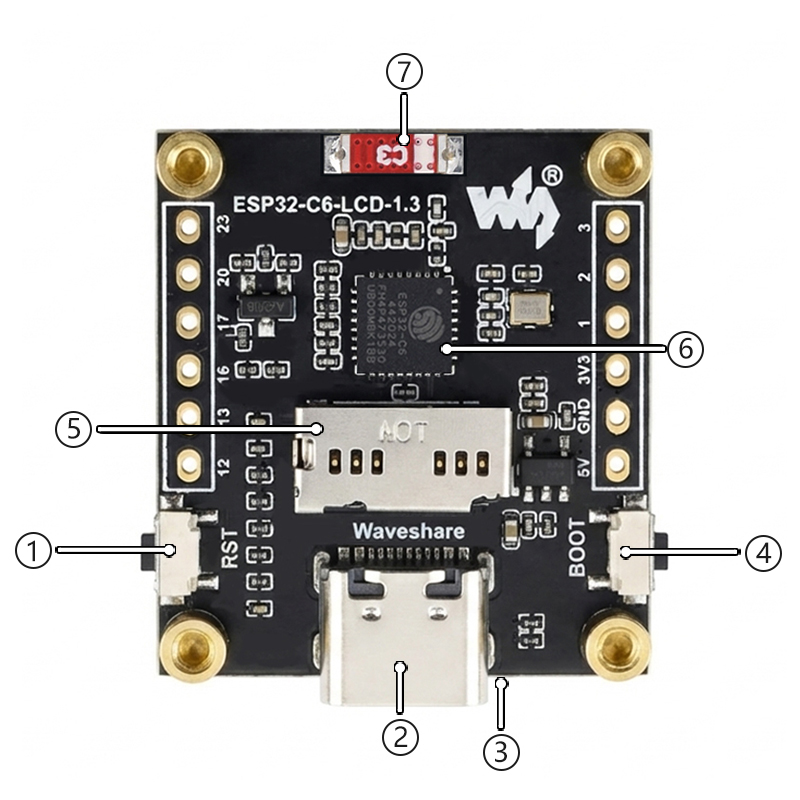 ESP32-C6 LCD Development Board - Esp32 C6 ulasan dan harga