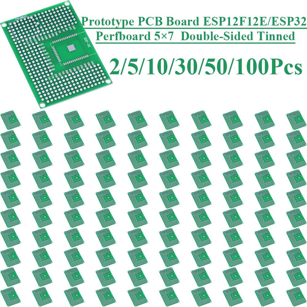 2~100Pcs 5X7 Double Sided Tin  - Esp8266 ulasan dan harga