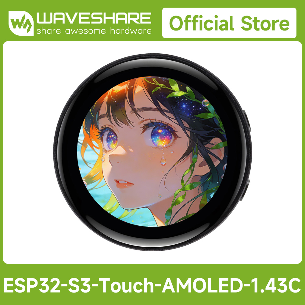 WaveshareESP32-S3 1.43inch AMO - Esp32 S3 ulasan dan harga